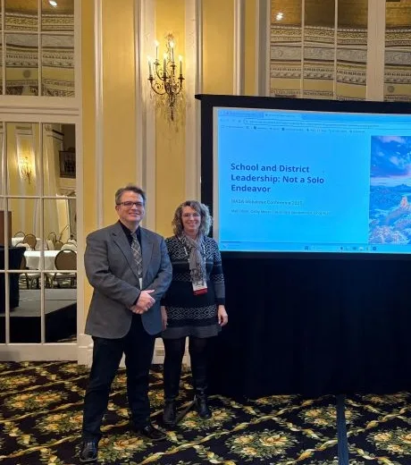 Dr. Rick Vandermolen and Dr. Cathy Meyer-Looze presenting at MASA conference